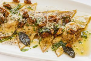 Butternut Squash Ravioli in Sage Brown Butter Sauce