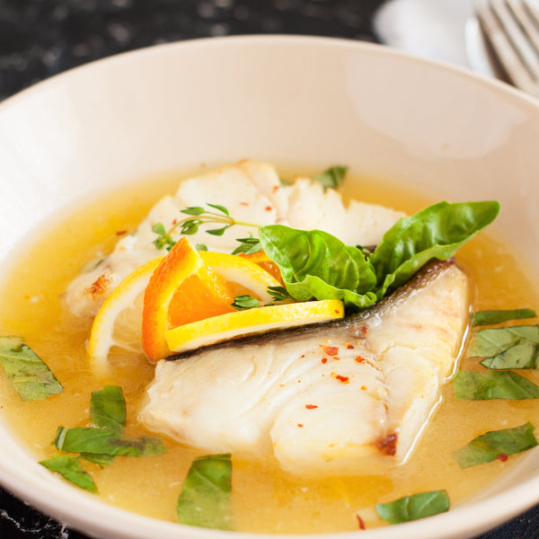 Fish with Olive and Orange Sauce