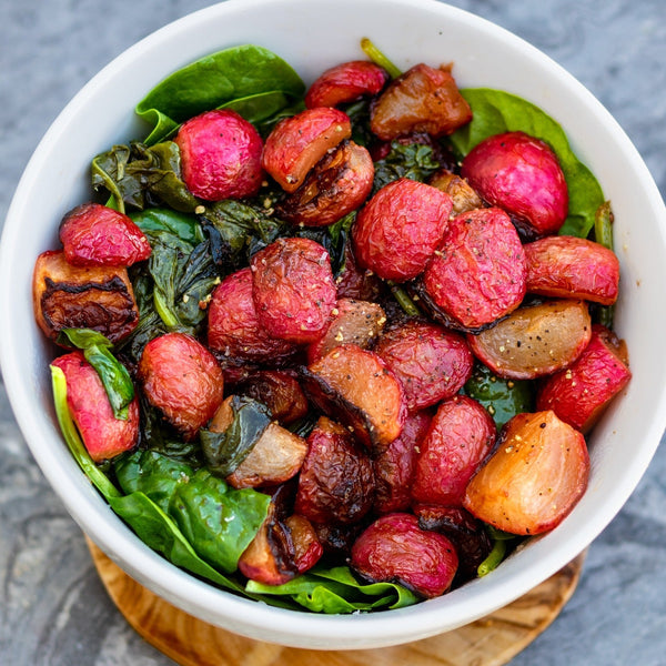 Olive Oil Roasted Radishes