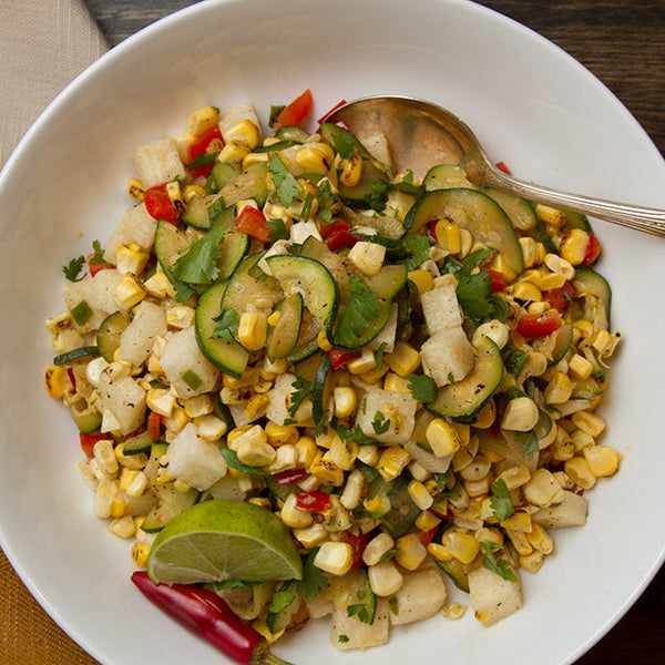 Lime Roasted Corn Salad