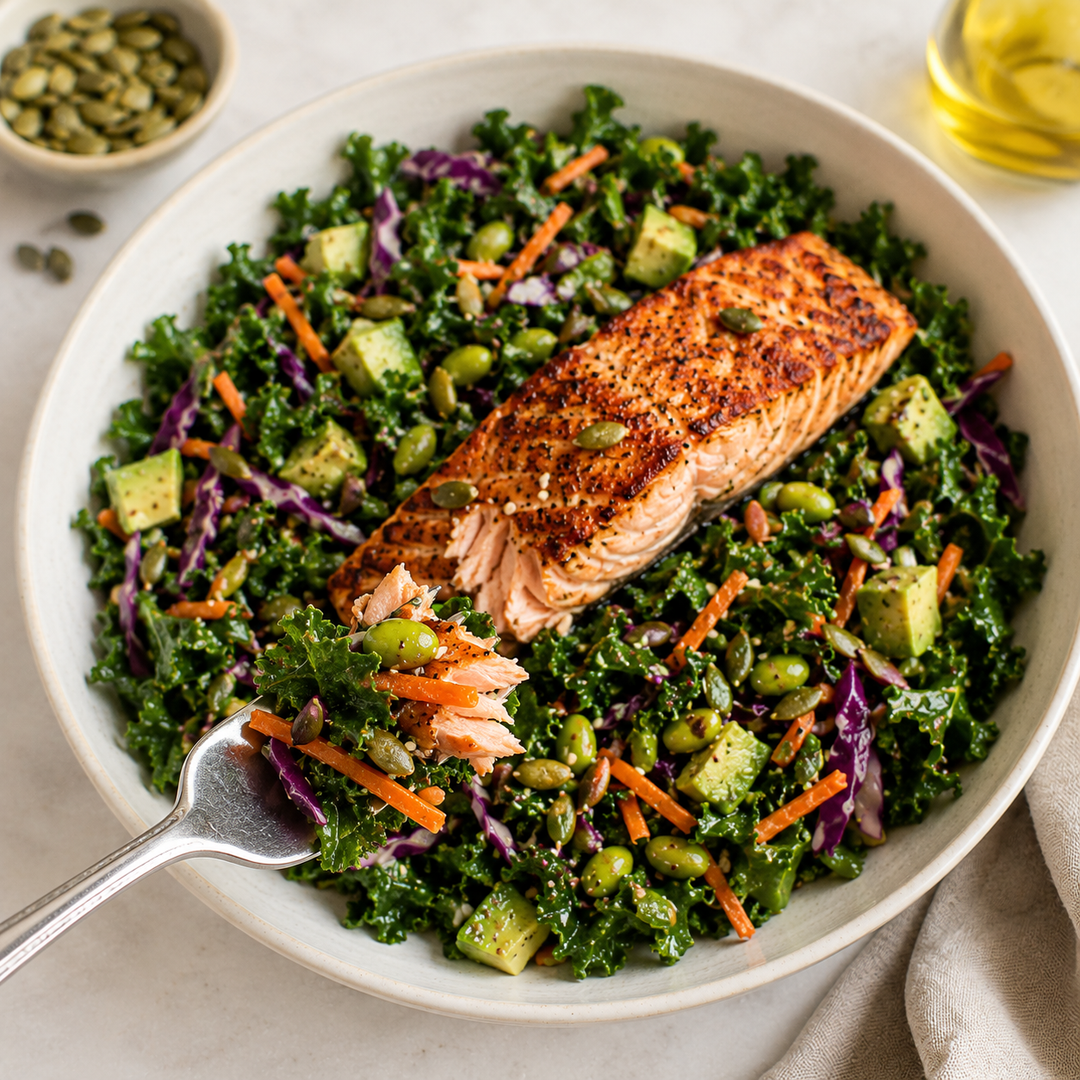 Serotonin Salad with Habanero Dressing
