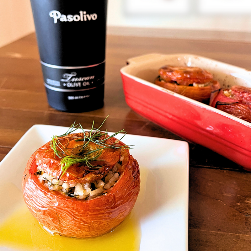 Greek Stuffed Tomatoes