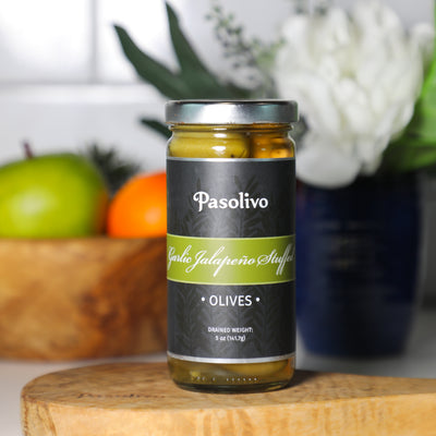 Garlic Jalapeno Stuffed Olives
