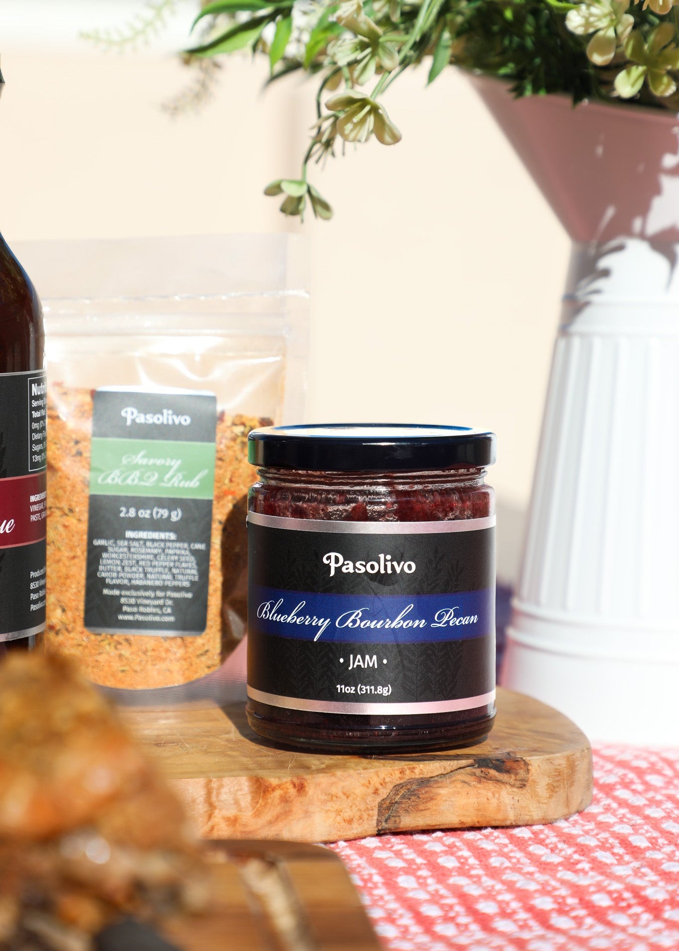 Blueberry Bourbon Pecan Jam