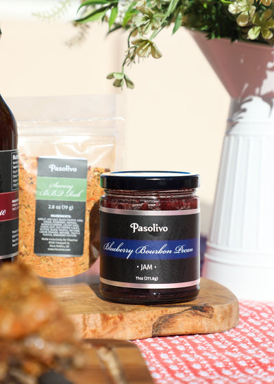 Blueberry Bourbon Pecan Jam