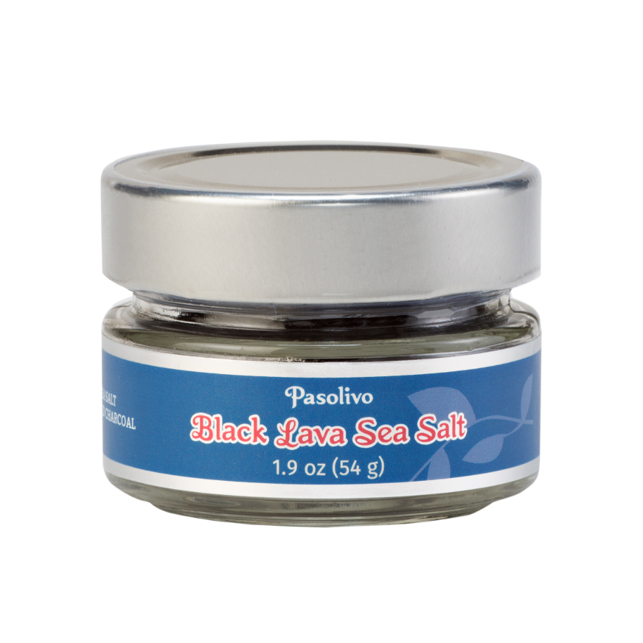Pasolivo Black Lava Sea Salt Jar