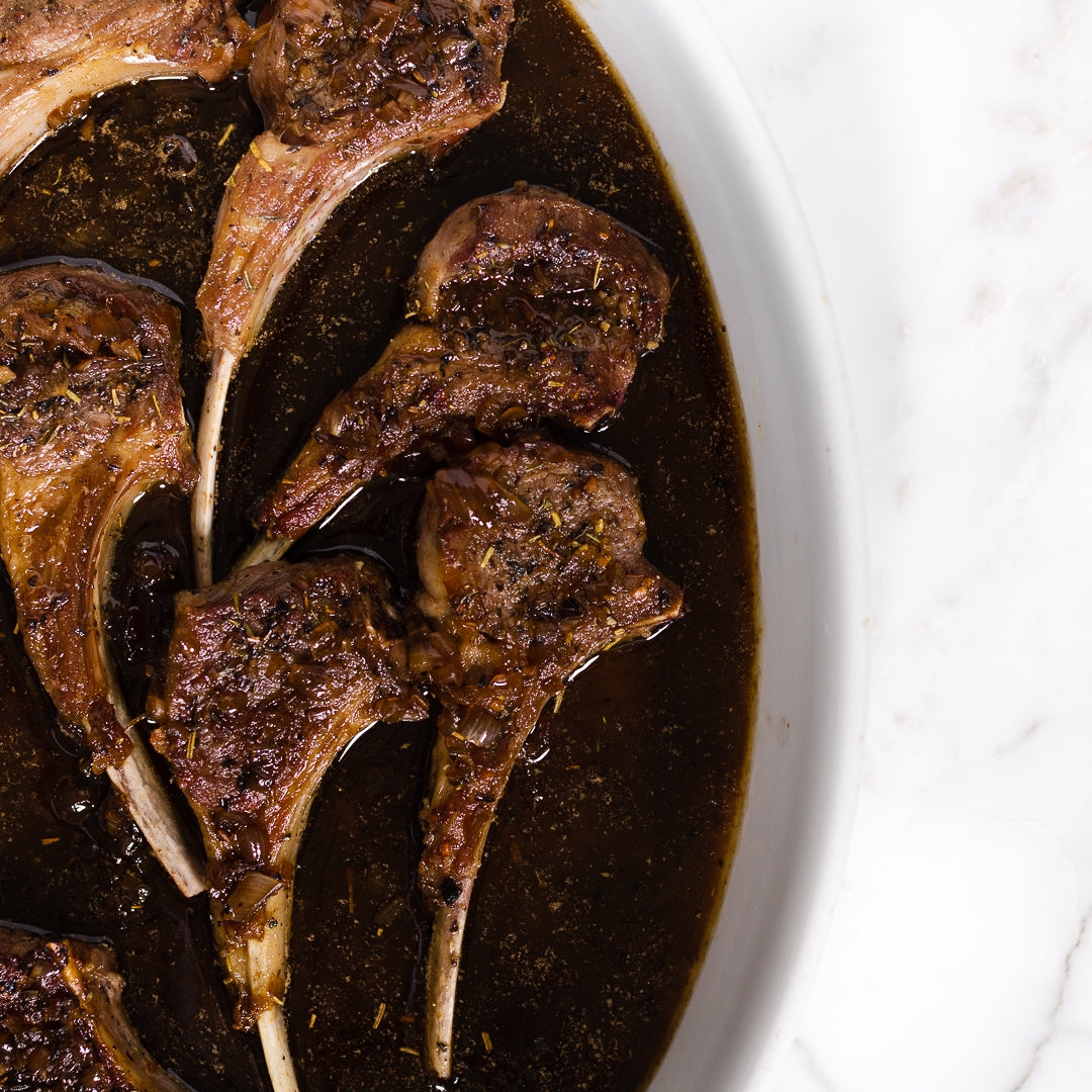Pasolivo Lamb Chops with Blackberry Balsamic Reduction Sauce Recipe